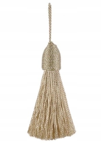 Chvost ozdobný 85mm/10 Ks béžový PE-05 KY-05