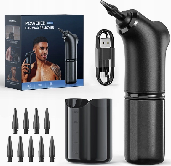 Irygator Urządzenie Do Czyszczenia Uszu Strzykawka Do Płukania Ucha Zestaw