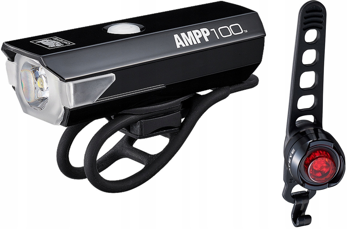 Set světel Cateye Ampp 100 Usb Orb Rc Usb