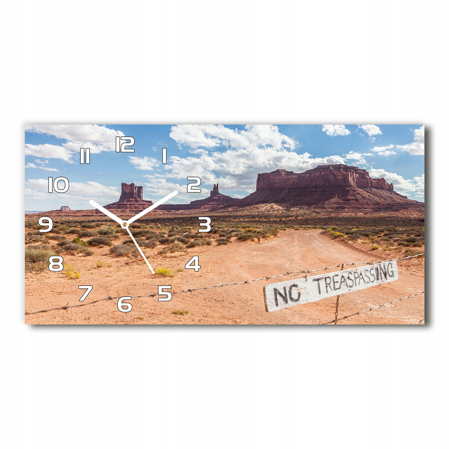 

Nowoczesny szklany zegar ścienny Arizona Usa 60x30