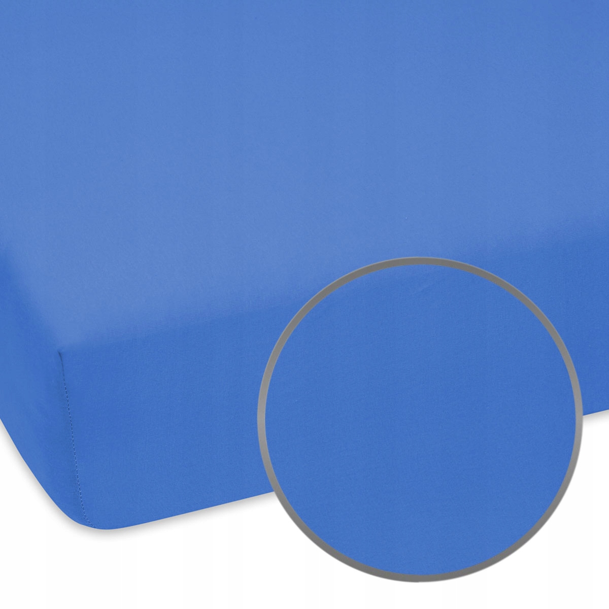 

Prześcieradło jasne 90x190 cm niebieskie z gumką