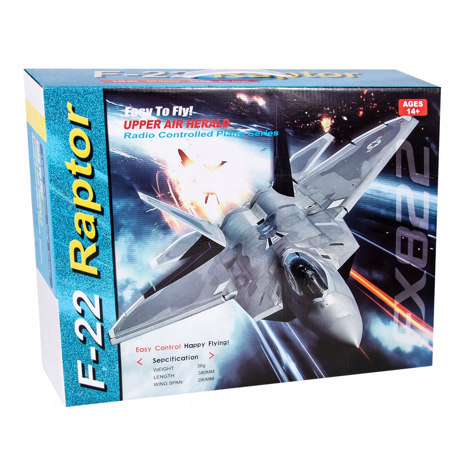 SAMOLOT ZDALNIE STEROWANY ODRZUTOWIEC RAPTOR F-22 Model F-22 Raptor