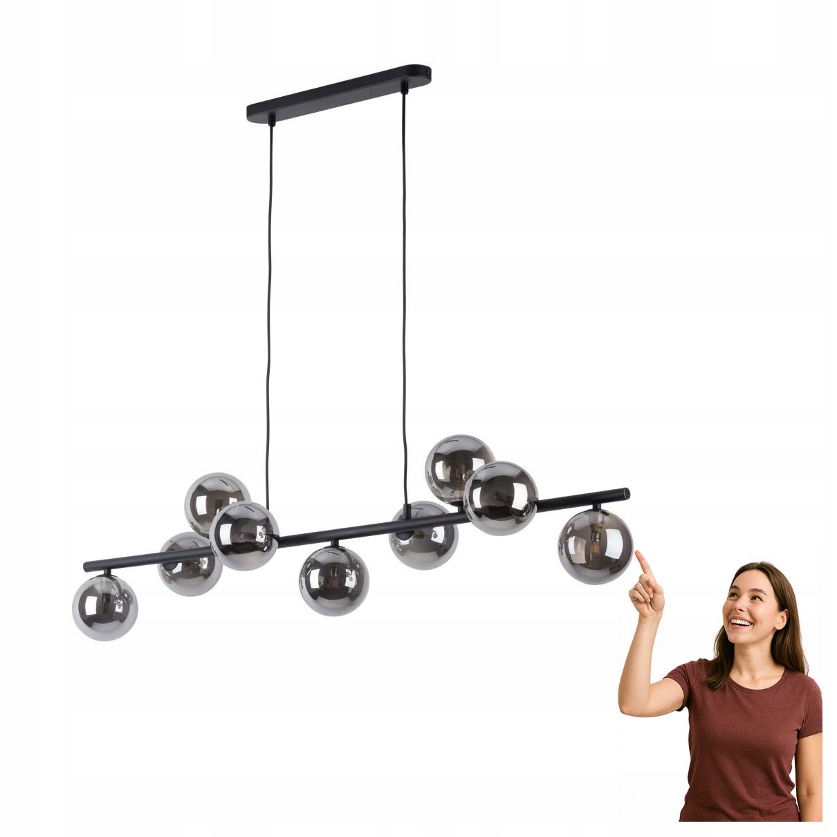 Závesná lampa Estera Black 5667 Tk Lighting