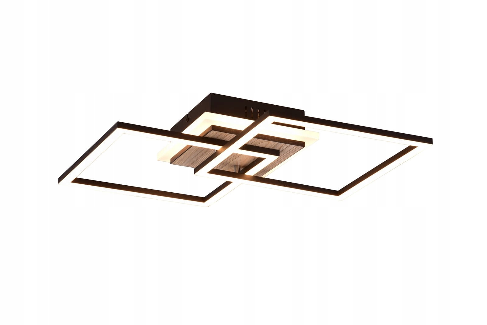 Led stropná lampa moderné štvorce čierna Rl