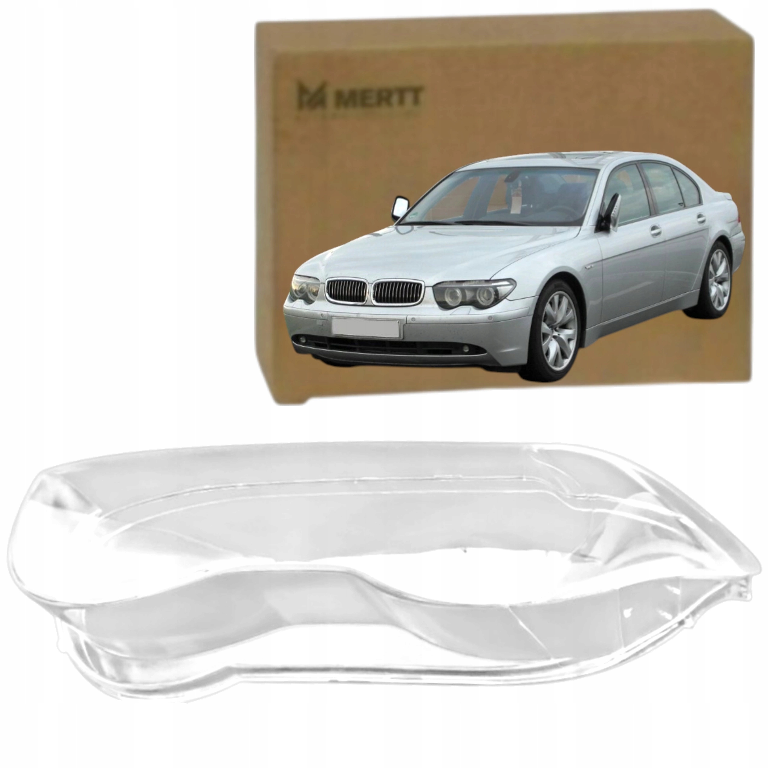 Bmw 7 E65 E66 2001-2004 Pravé nové sklo předního světlometu sklo