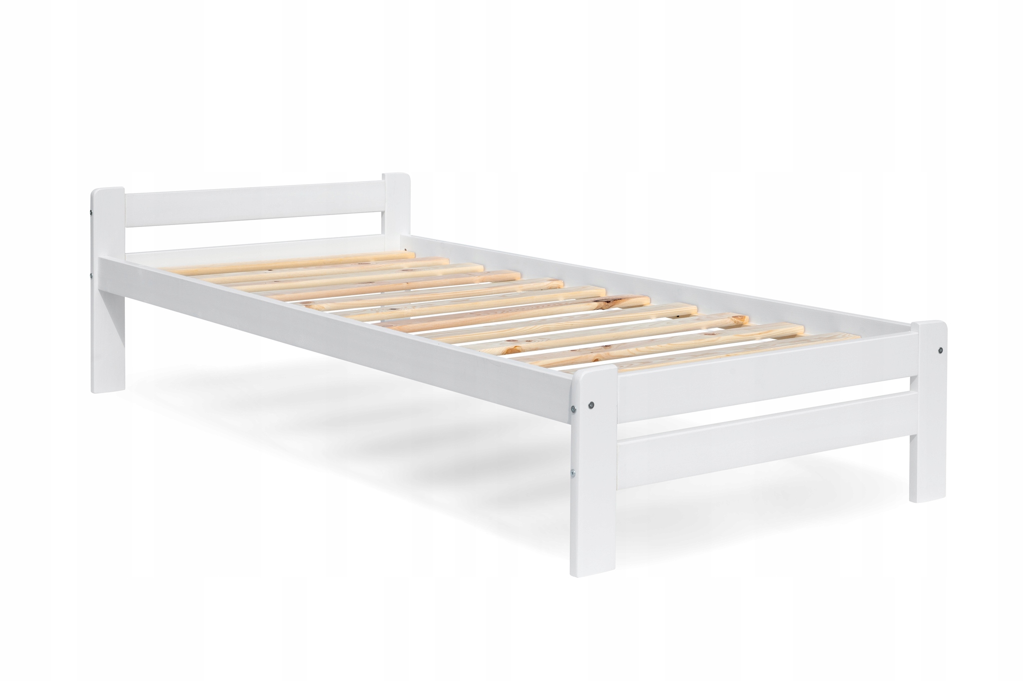 

Łóżko Drewniane Białe 80x200 stelaż