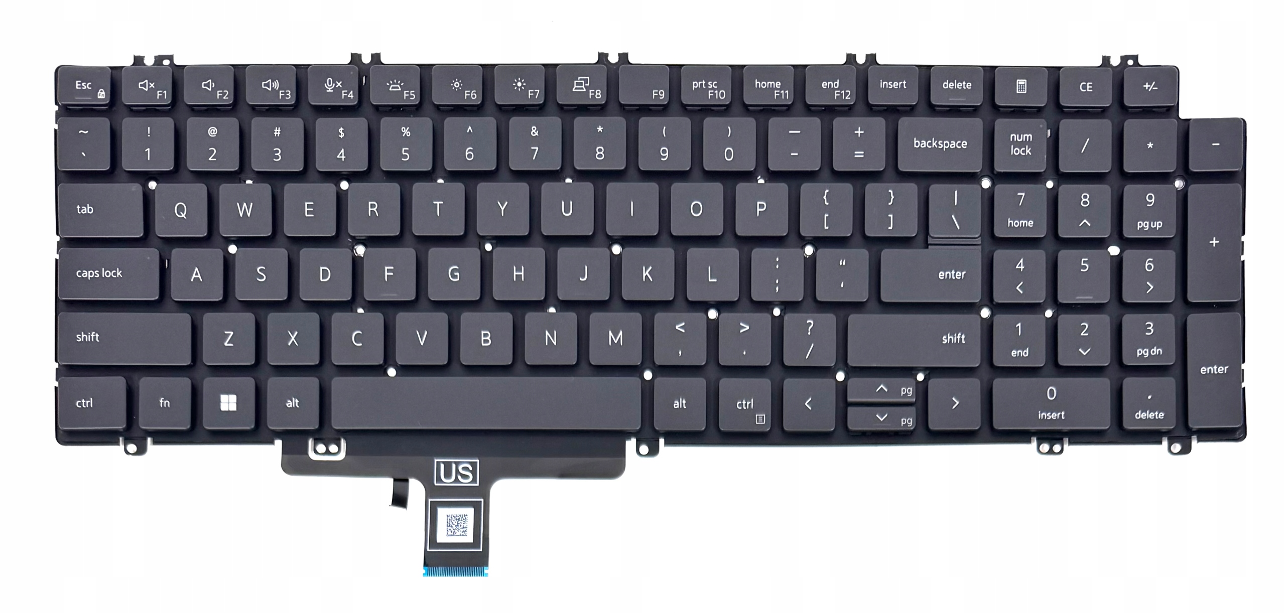 Klávesnice Pro Dell Latitude 5520 5521 5530 5529 7670 S Podsvícením