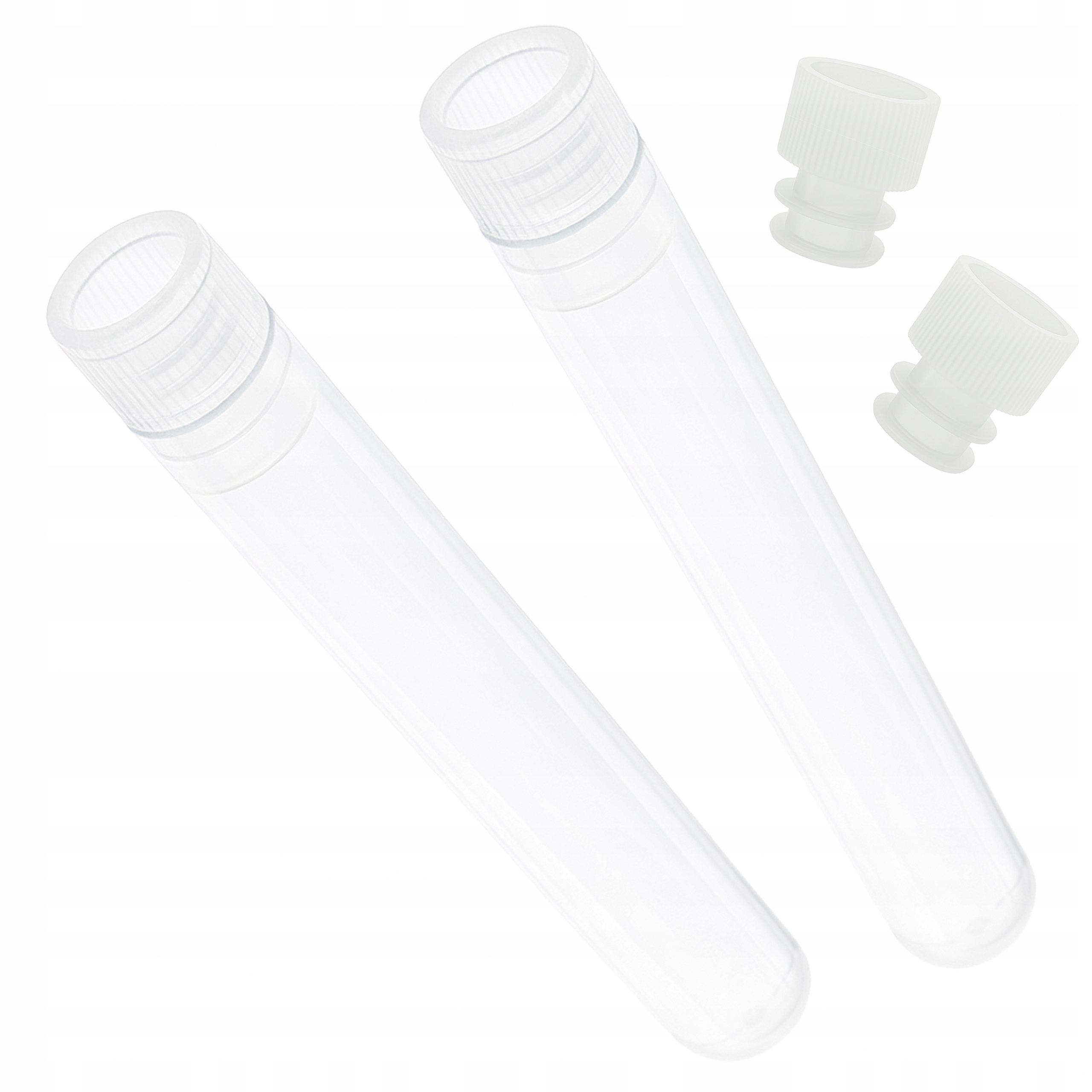 Probówka Plastikowa Pp Okrągłe Dno 16X100 MM 10ML Z Korkiem 50 Szt