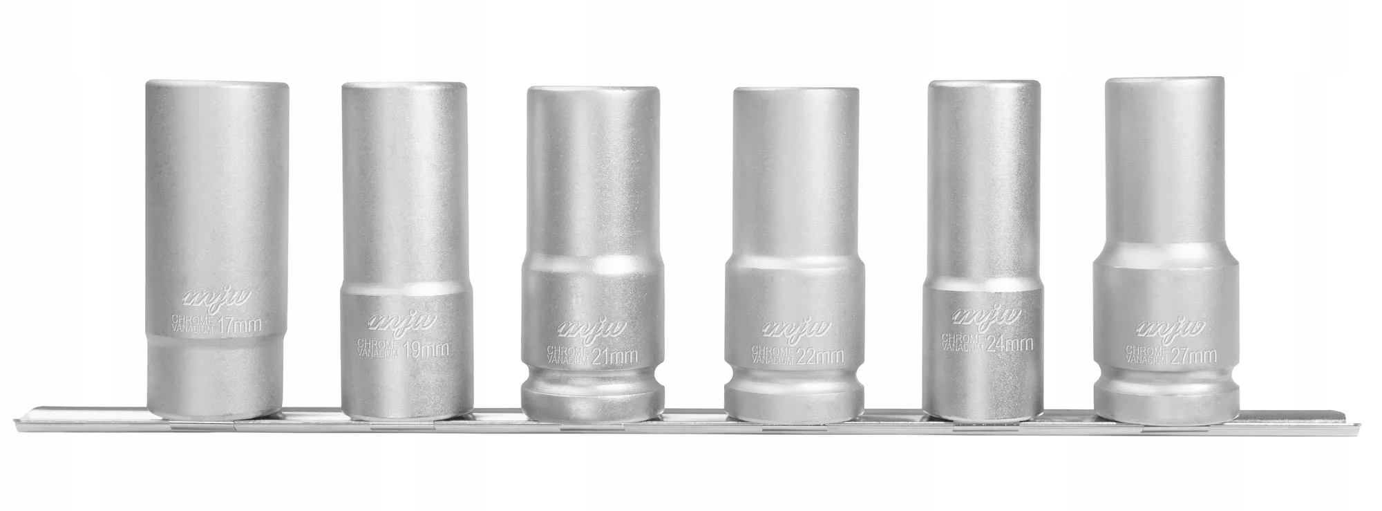 Sada nástrčných klíčů na nástavce 3/4 6-hran, Dlouhé 17-27 mm na kolejnici Mjw