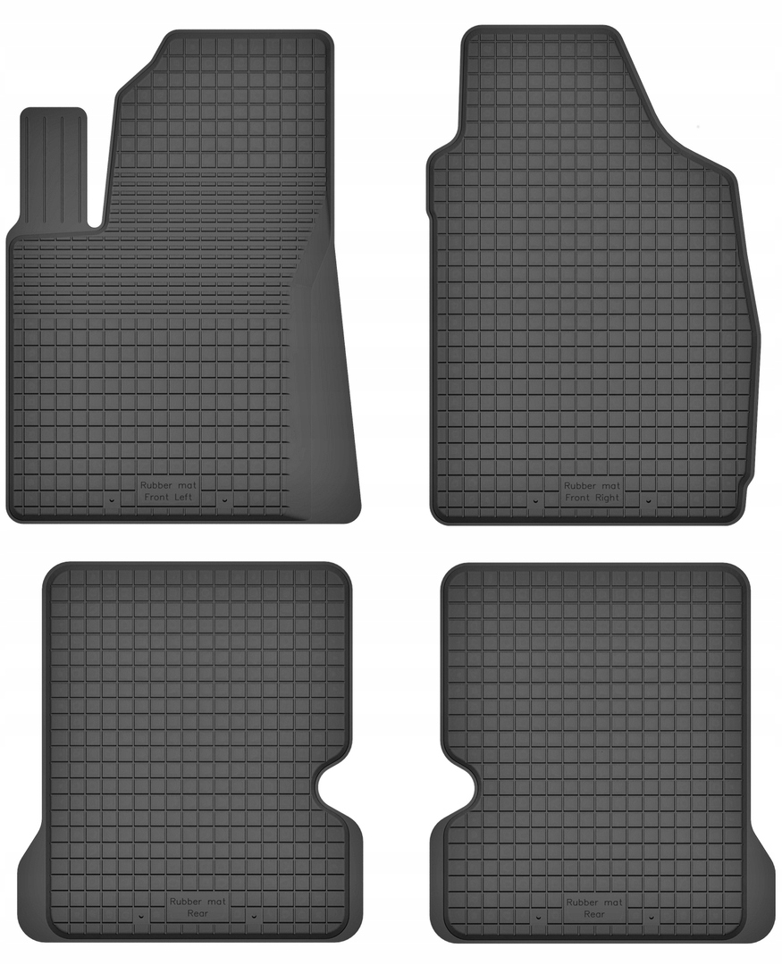 

Fiat 500 2007-2020 Dywaniki gumowe korytka