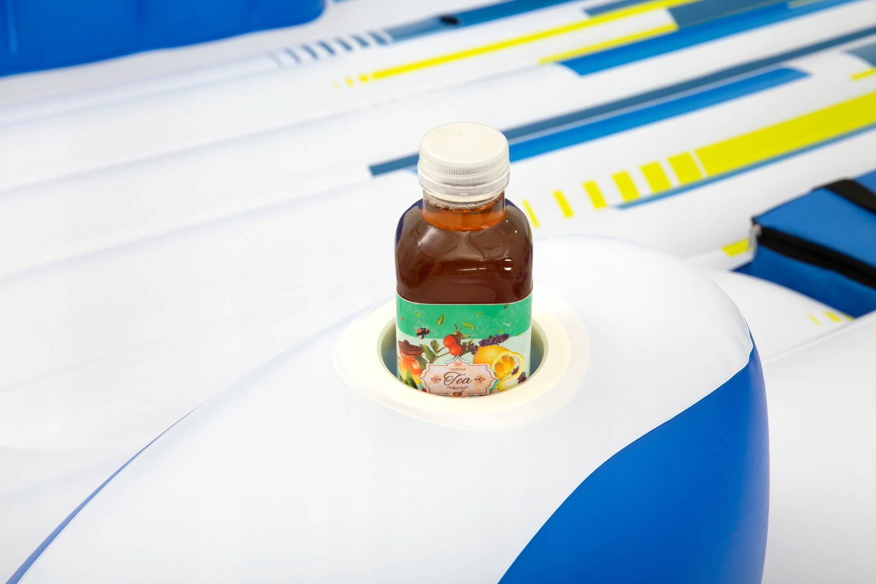 WIELKA PŁYWAJĄCA WYSPA MATERAC DMUCHANY Z BALDACHIMEM BESTWAY DLA 6 OSÓB Liczba komór 2