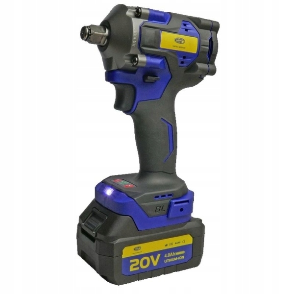 Rázový Uťahovák Akumulátorový 1/2 20V 620NM Sada 2XAKU 4AH