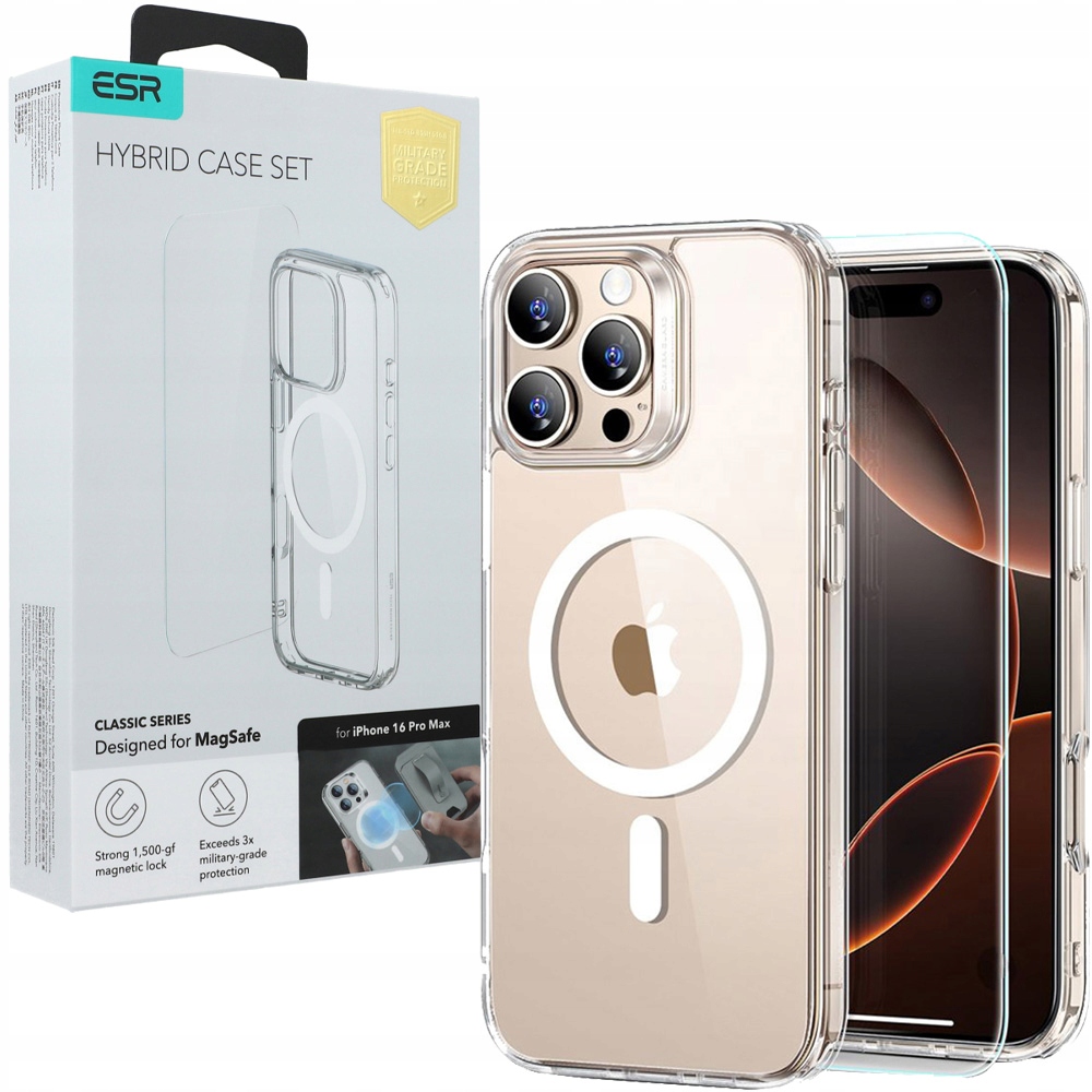 Esr Classic Hybrid Halolock MagSafe Tempered Glass iPhone 16 Pro Max Clear