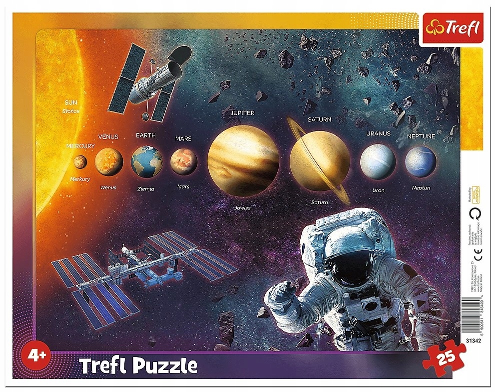 

Puzzle Ramkowe 25 Kosmos Planety