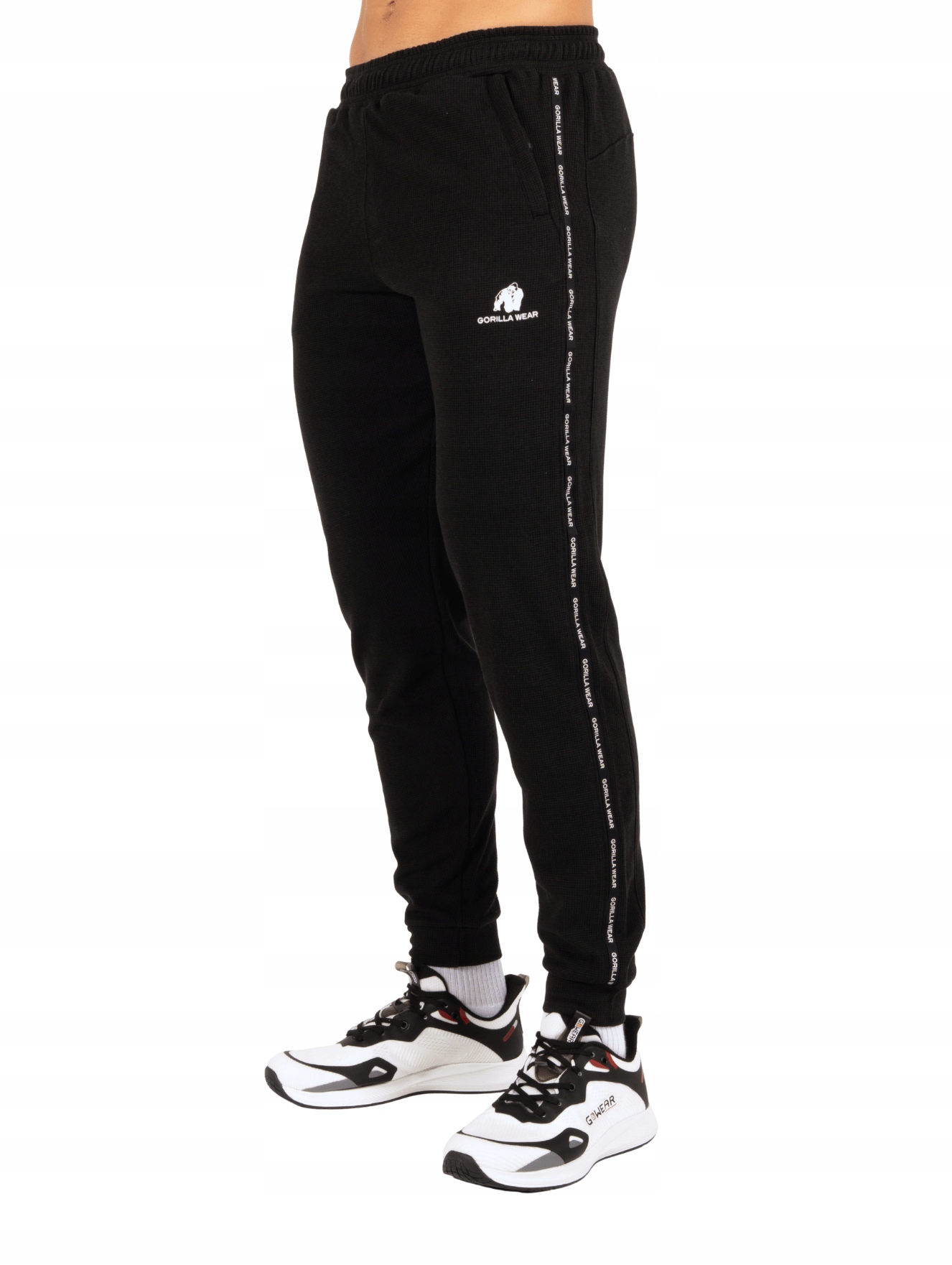 Tréninkové kalhoty do posilovny na cvičení Harvey Track Pants černé S