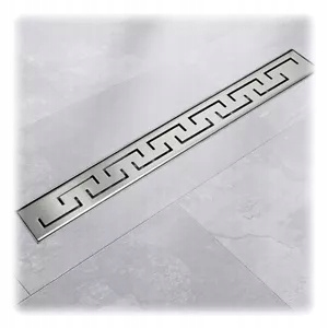 Sprchový odtok Bogen 110 cm, kompletní sada z oceli, výkonná 35 l