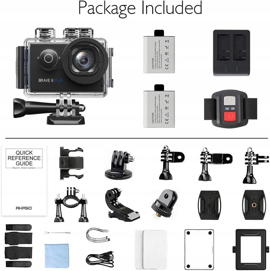 AKASO Kamera Sportowa 4K 30FPS 20MP WiFi Ekran Dotykowy EIS 4X Zoom 40m — miniatura 7