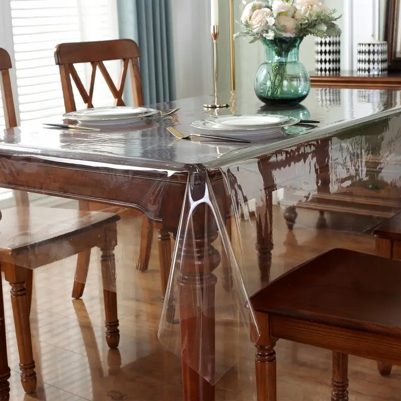 OBRUS CERATA PLAMOODPORNA PRZEZROCZYSTA TRANSPARENTNA OCHRONNA NA STÓŁ Szerokość produktu 140 cm