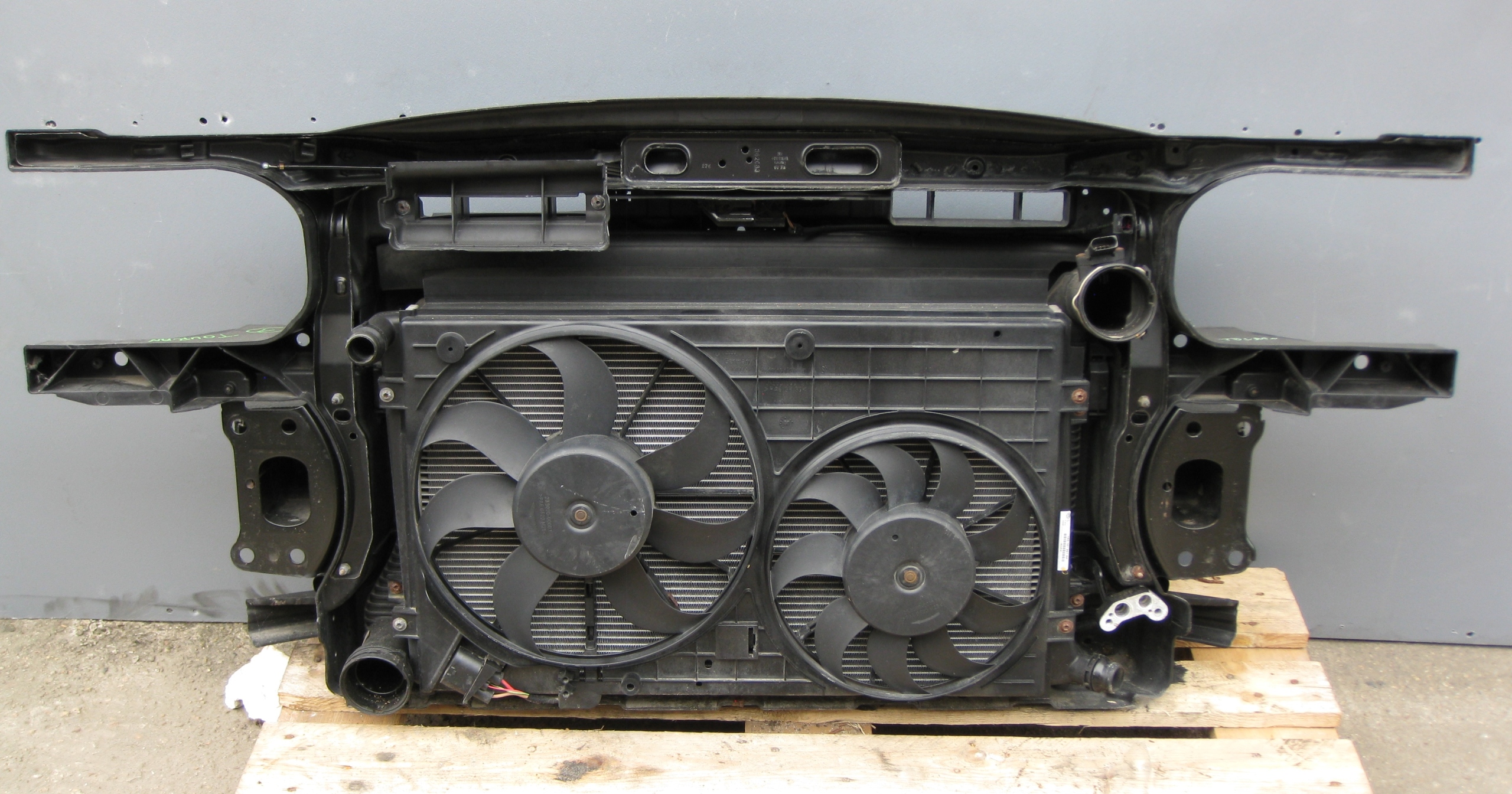 VOLKSWAGEN TOURAN 1.9 TDI support panel for radiators radiator fan KOMPLET