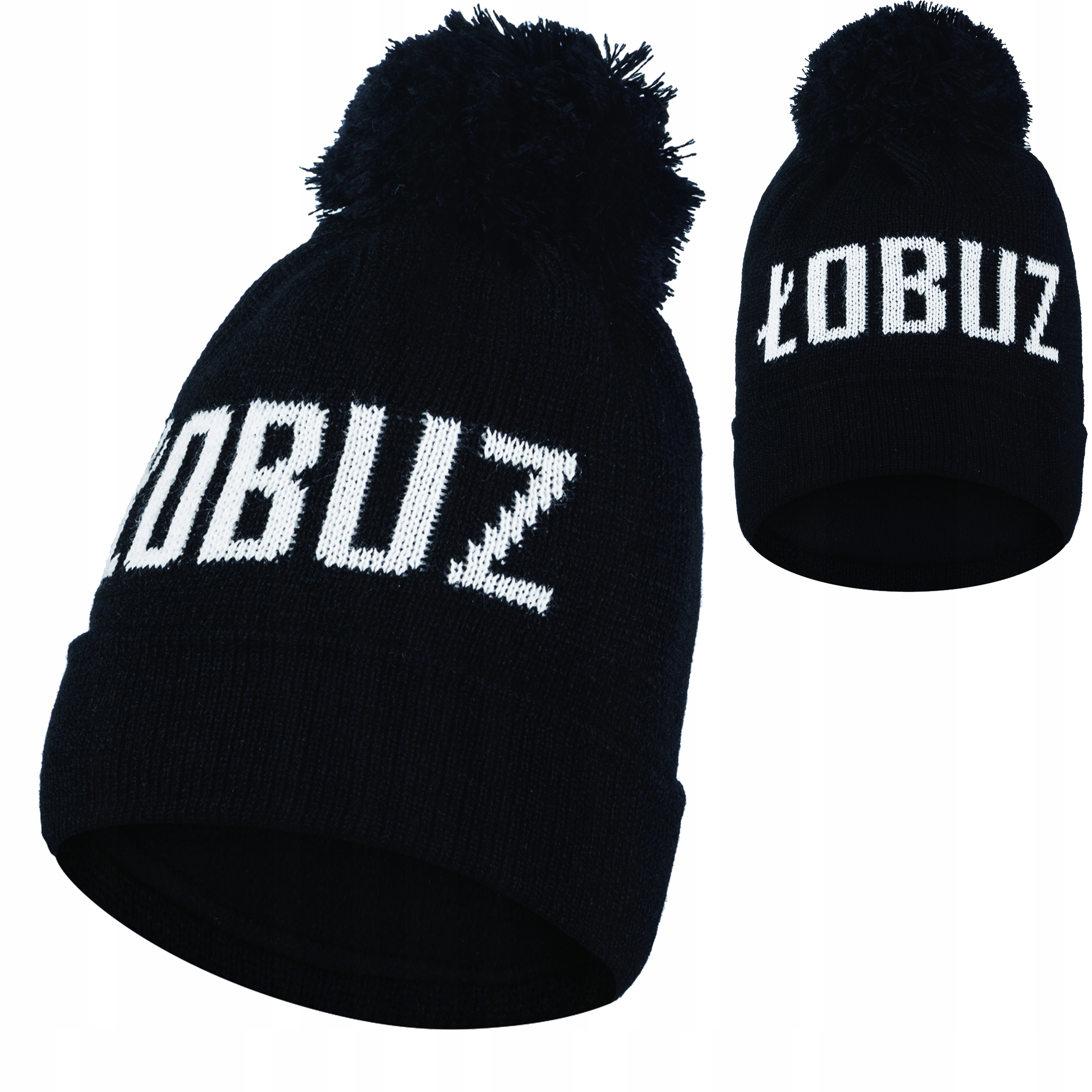 

Czapka zimowa z pomponem Łobuz polar termoaktywny