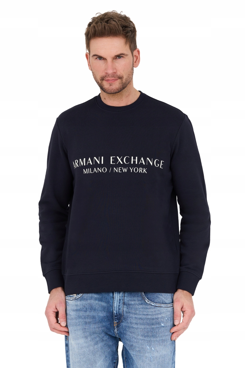 ARMANI EXCHANGE Granatowa bluza XXL