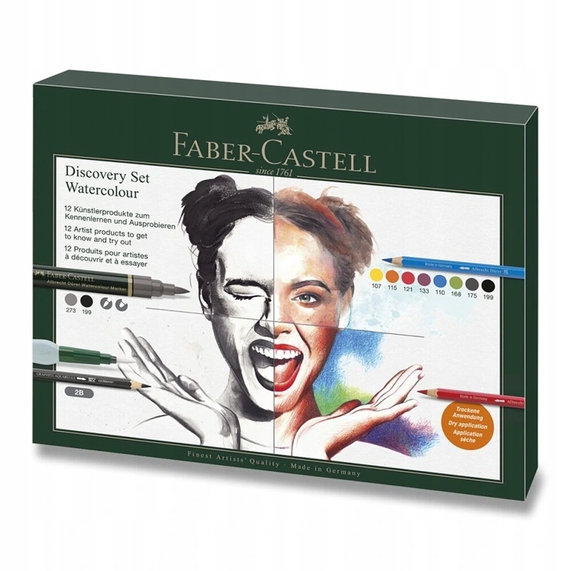 Faber-castell Discovery Set akvarelové techniky, 12ks