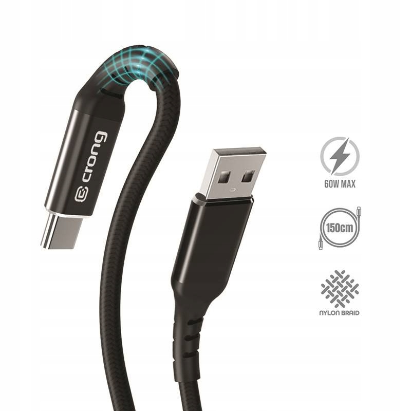 

Crong Armor Link Kabel 60W z Usb-c na Usb-a