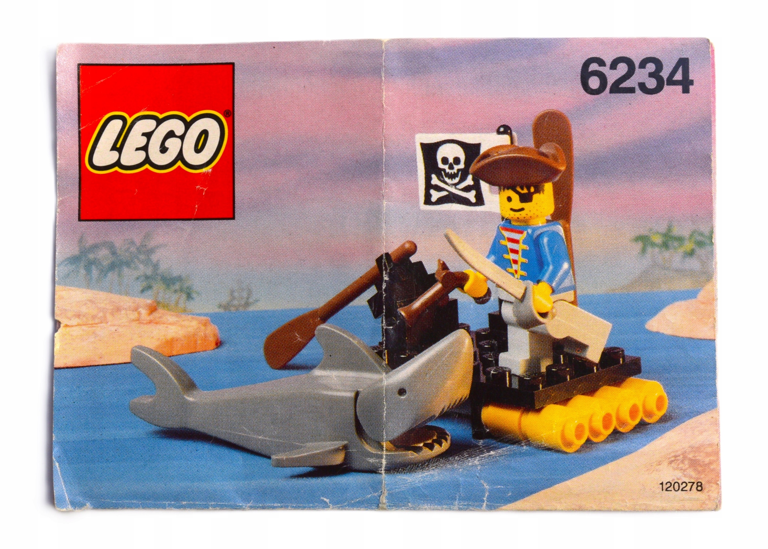 LEGO 6234 Pirates - Tratwa z piratem i rekinem Wiek dziecka 6 lat +