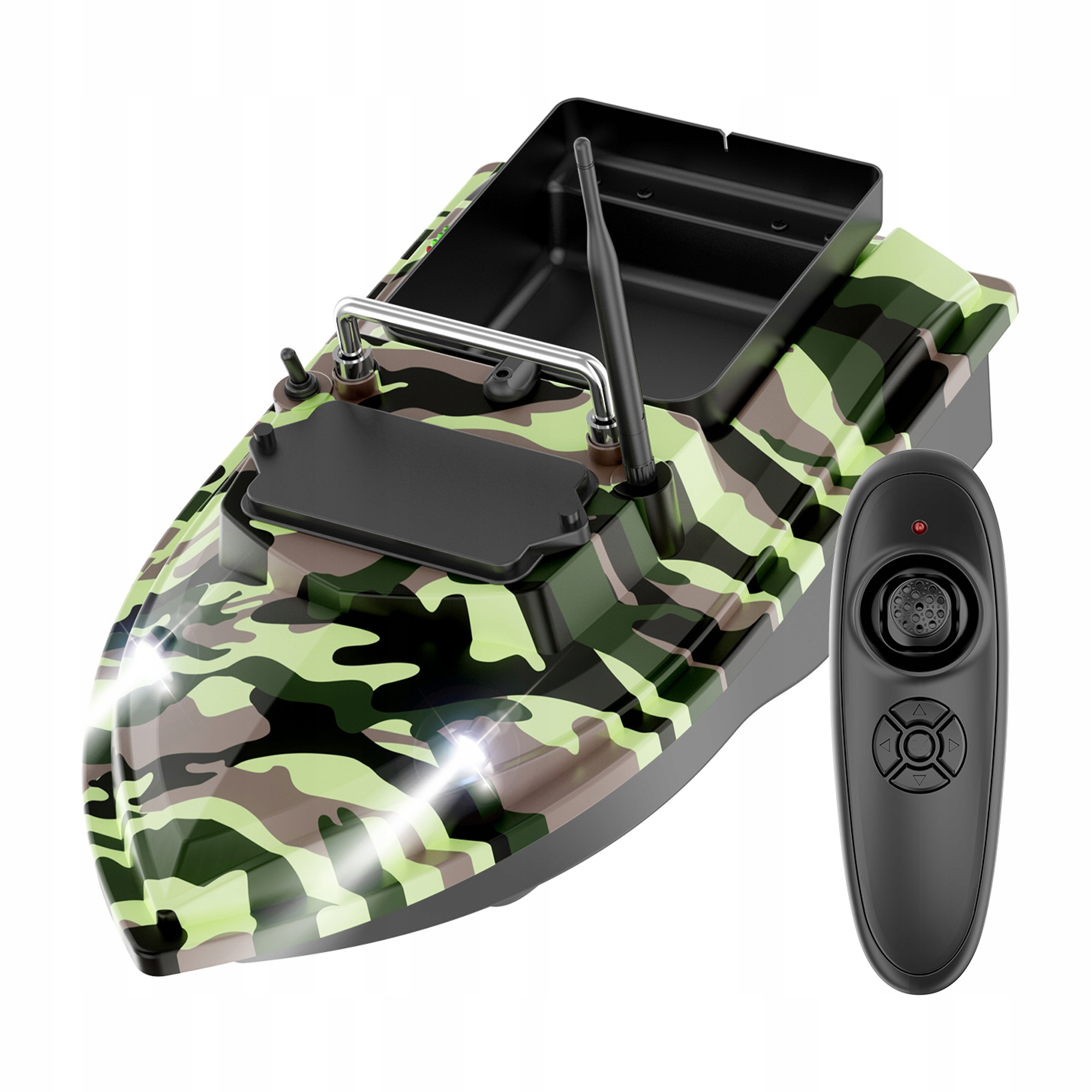 Łódka Zanętowa Flytec V050 Camo Green, Tempomat, 500m, Bateria 12000mAh