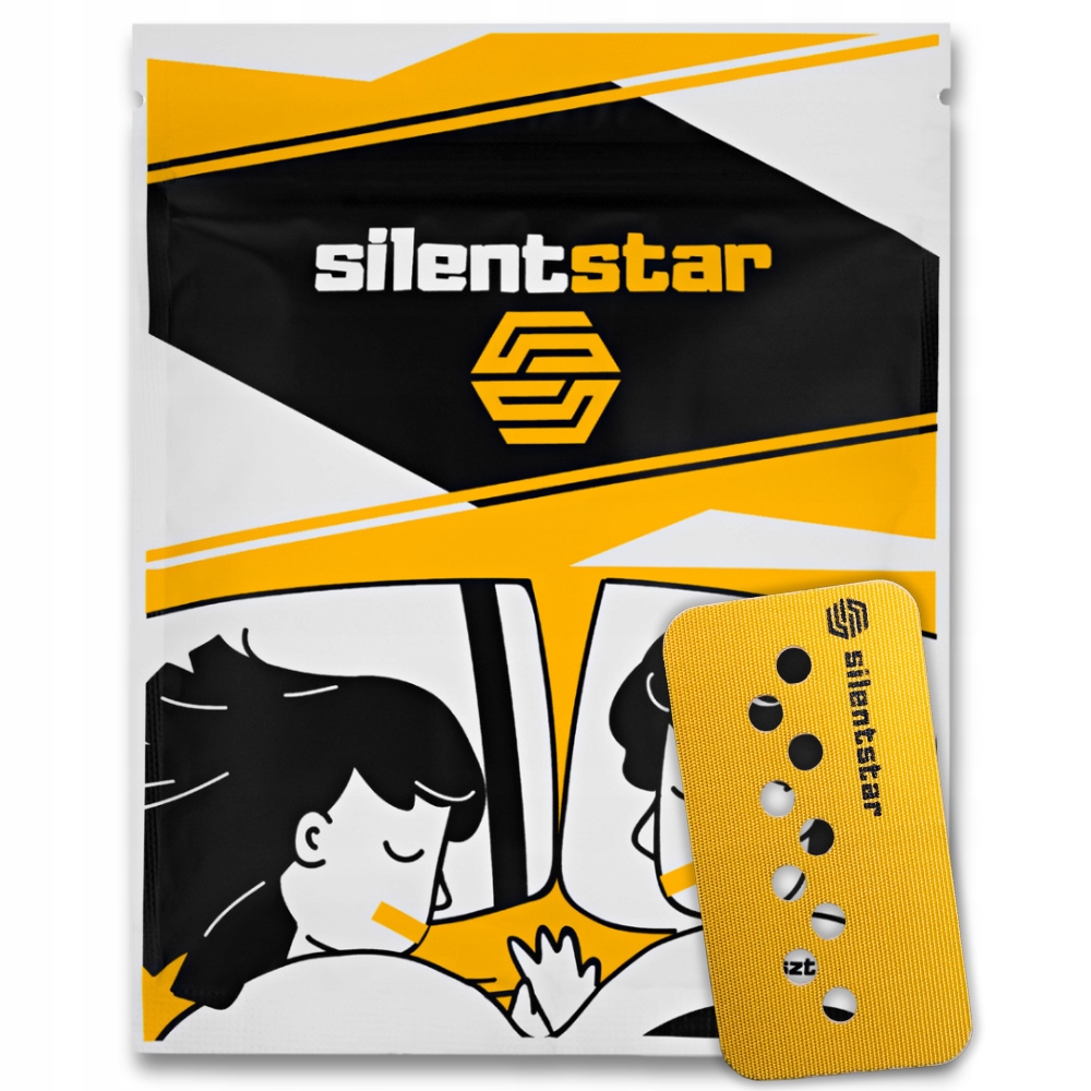 SILENTSTAR PLASTRY NA USTA CHRAPANIE LEPSZY SEN TAŚMY PREMIUM 30 SZTUK