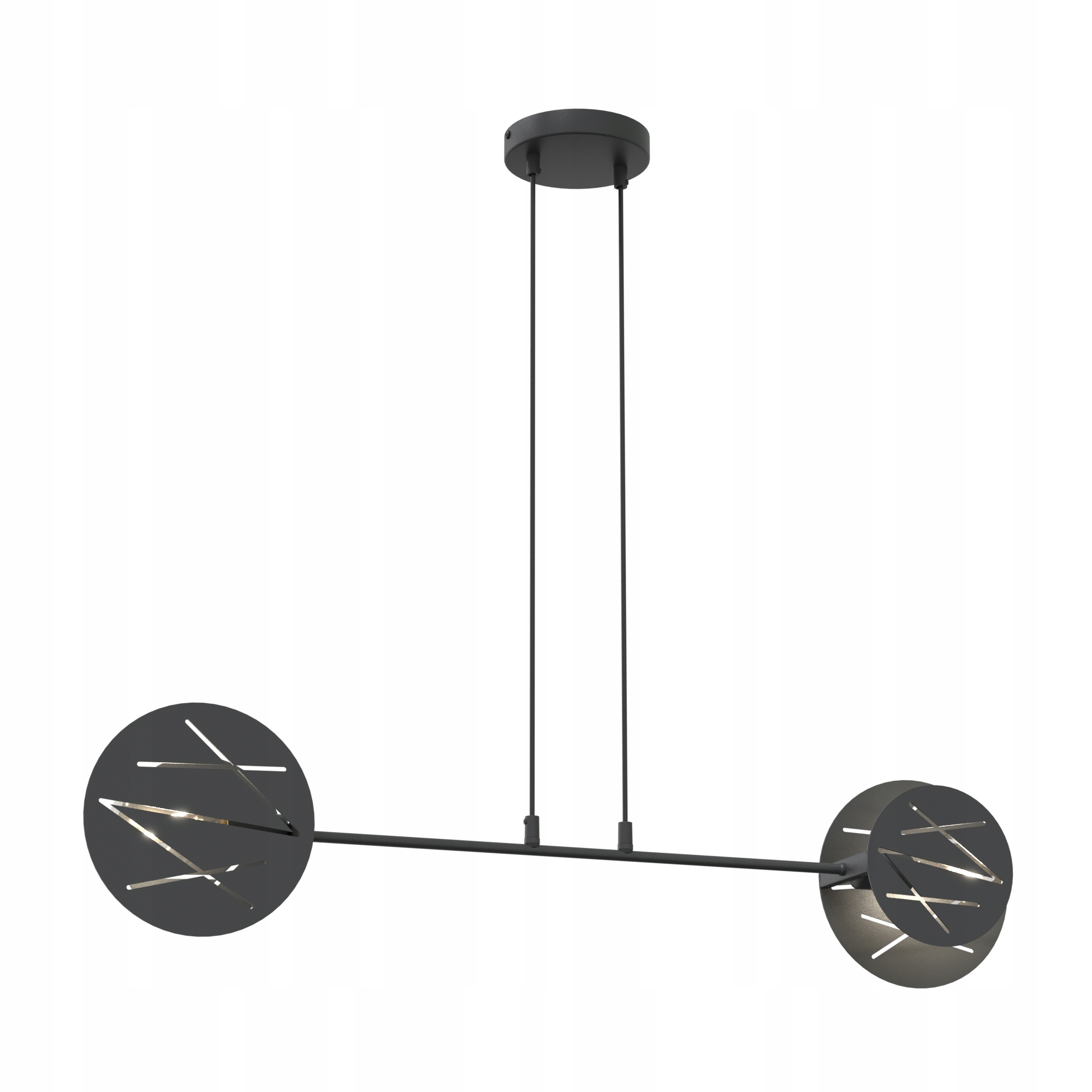 Emibig Xotic 2 Bl Závěsná lampa s převisem Ocel práškově lakovaná Černá 15W