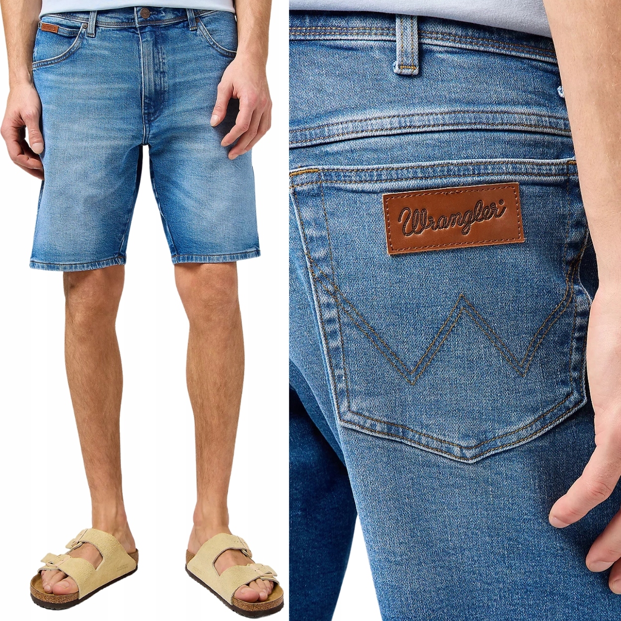Wrangler Texas Shorts Prairie Rose krátké kraťasy džínové šortky W34
