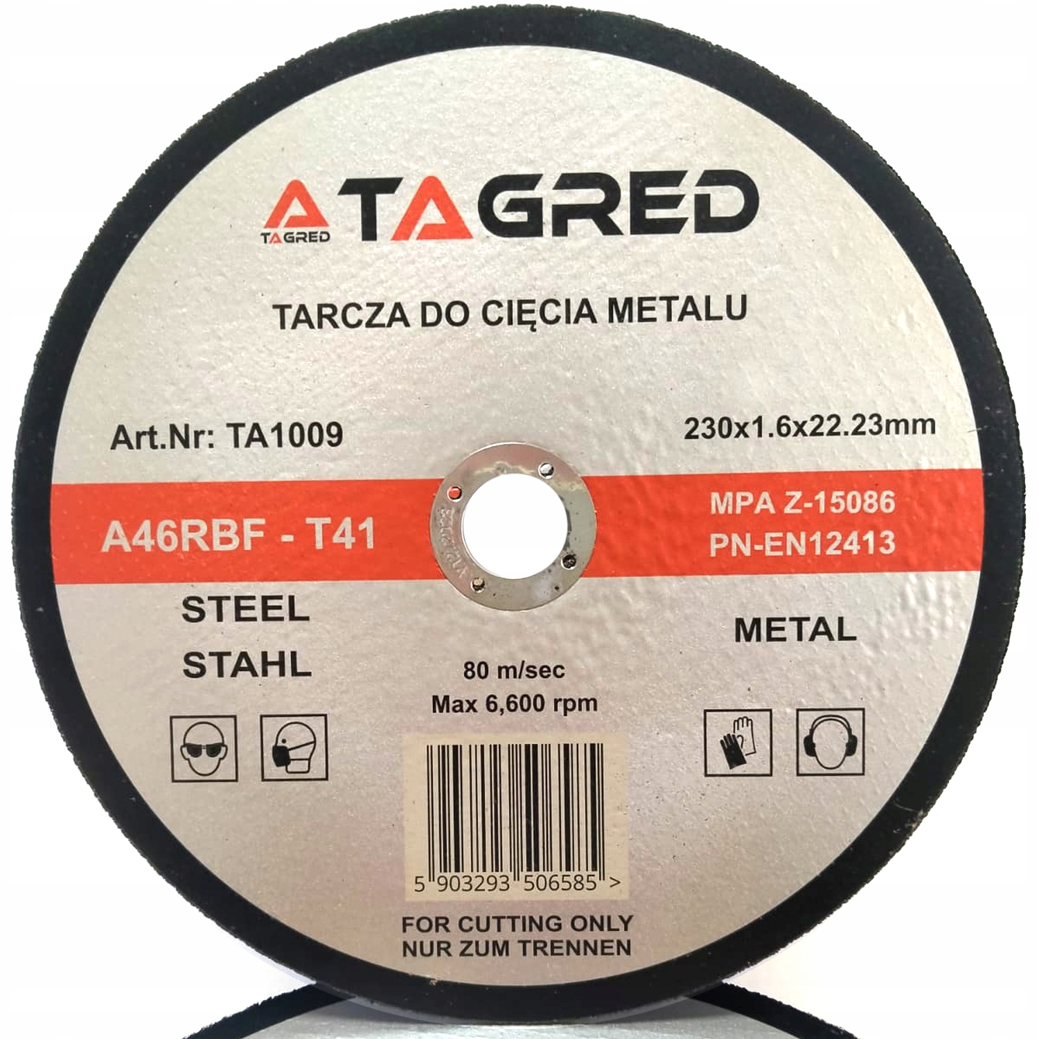 

10x Tarcza Do Cięcia Metalu Stali Slim Rbf 230x1.6
