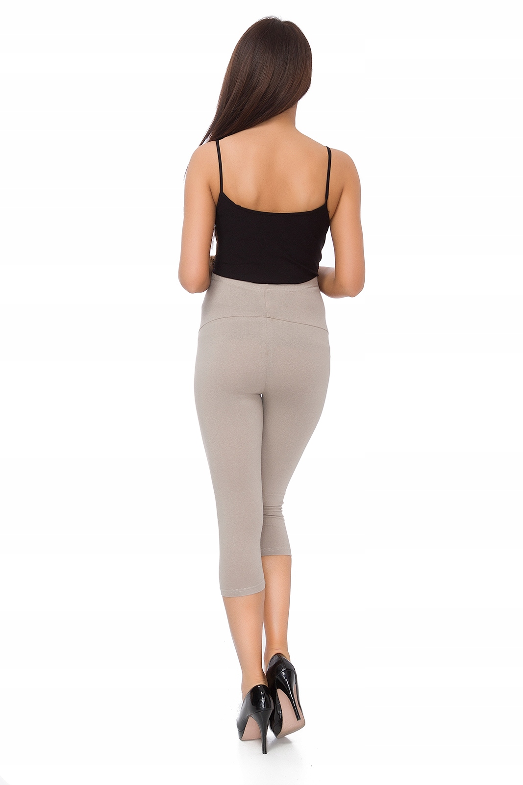 CIĄŻOWE 3/4 LEGGINSY BAWEŁNIANE GETRY KOLORY 3XL Rozmiar 3XL