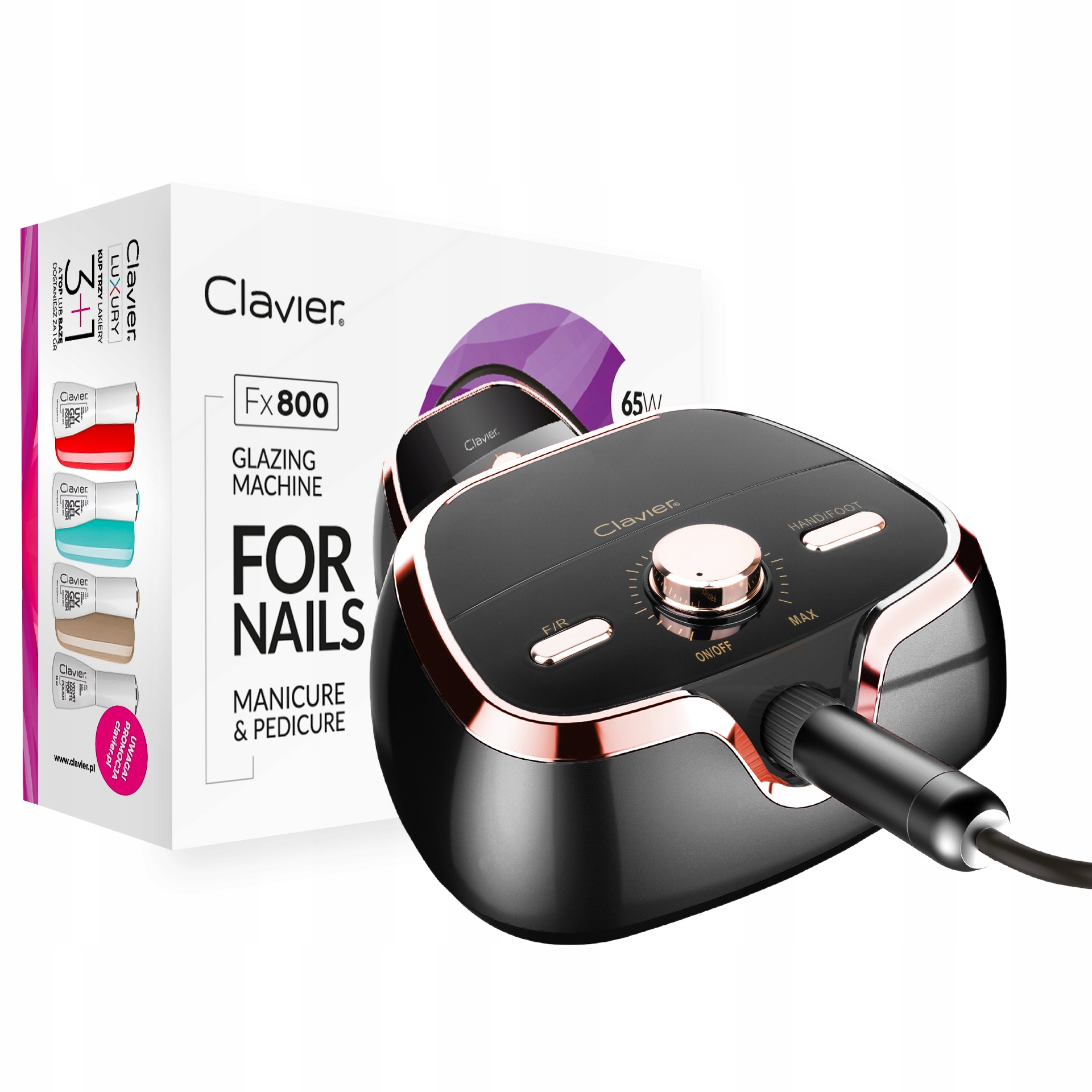 

Frezarka manicure pedicure hybrydy żele mocna 65W