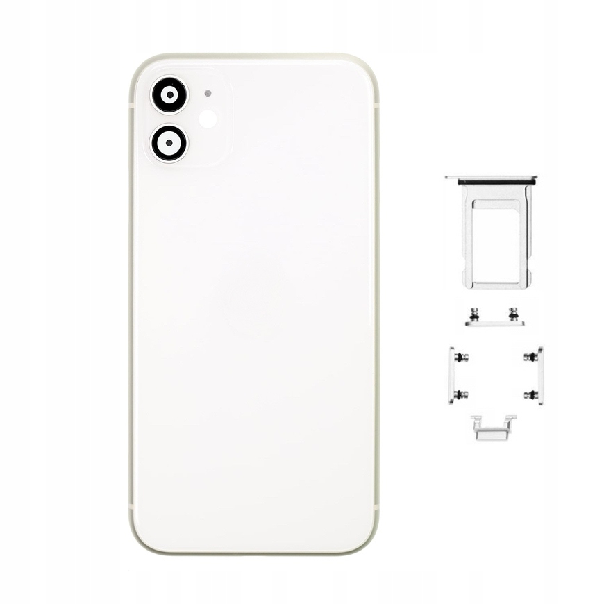 Korpus Obudowa Tylny Tył Plecy Ramka Obudowy Do Apple iPhone 11 White Biał