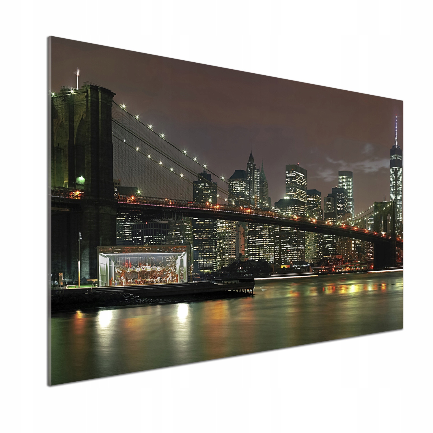 Panel do kuchyne New York v noci 100 x 70 cm Lepidlo