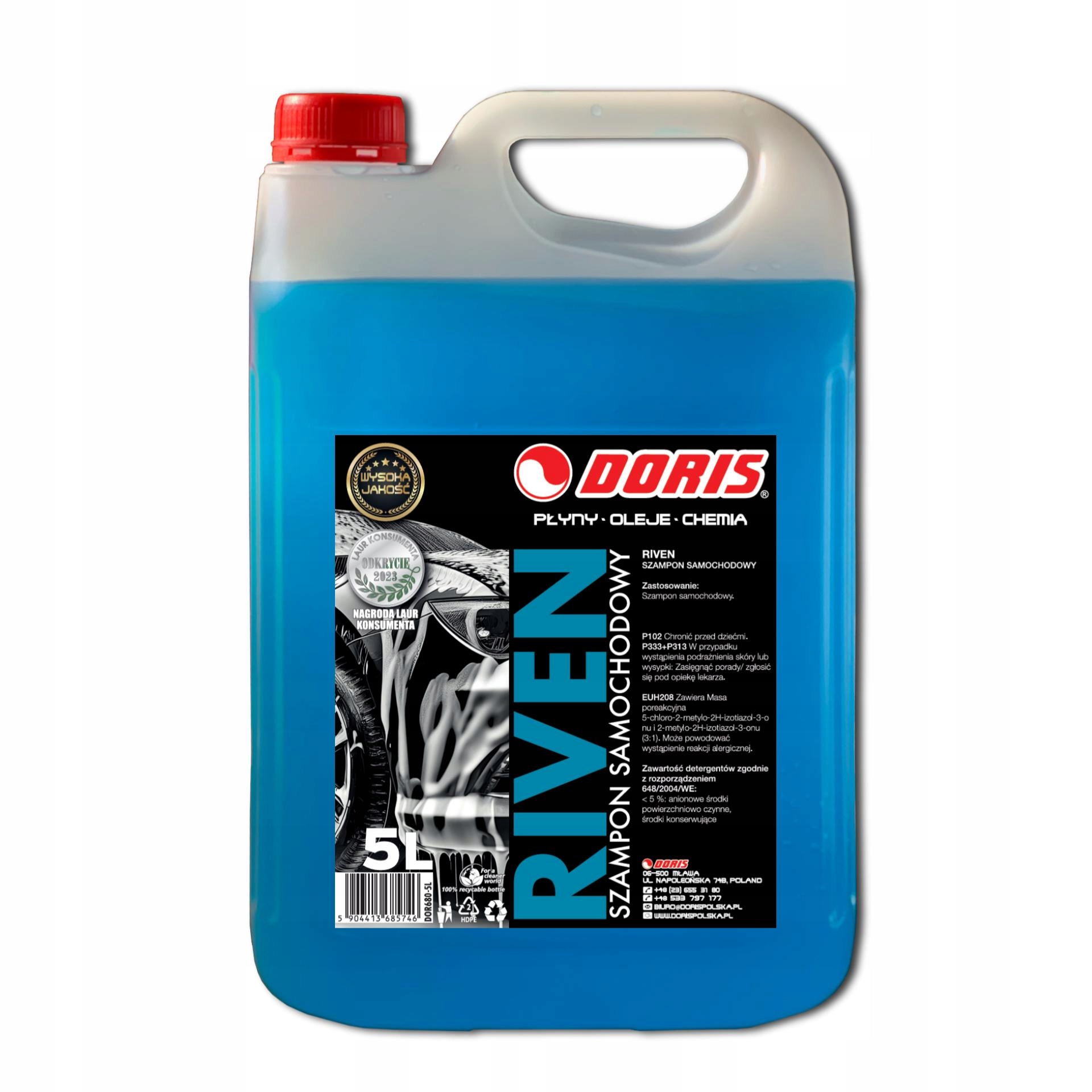 Doris Riven szampon samochodowy niebieski 5l