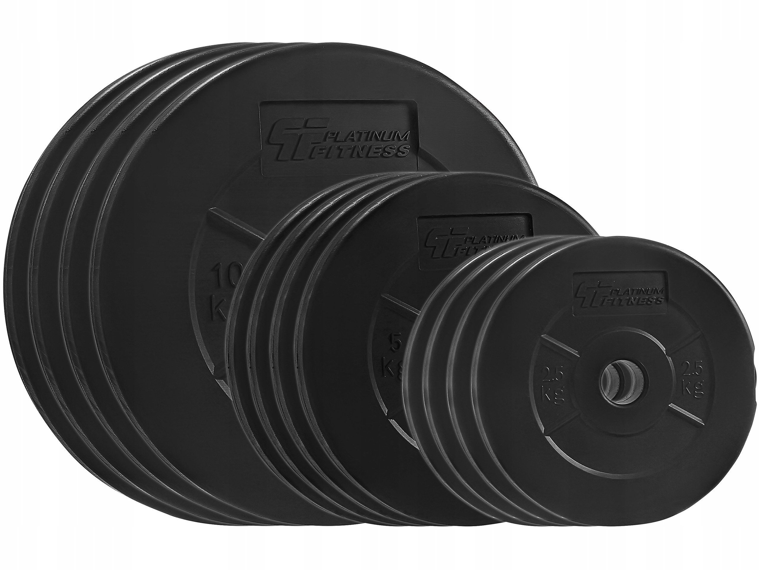 PLATINUM FITNESS ZESTAW OBCIĄŻENIA 70KG OBCIĄŻENIE BITUMICZNE BITUMIKI 29MM