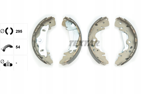 TEXTAR SZCZĘKI HAMULCOWE HYUNDAI H-1 08- /295X5 4/ Numer katalogowy części 91075800