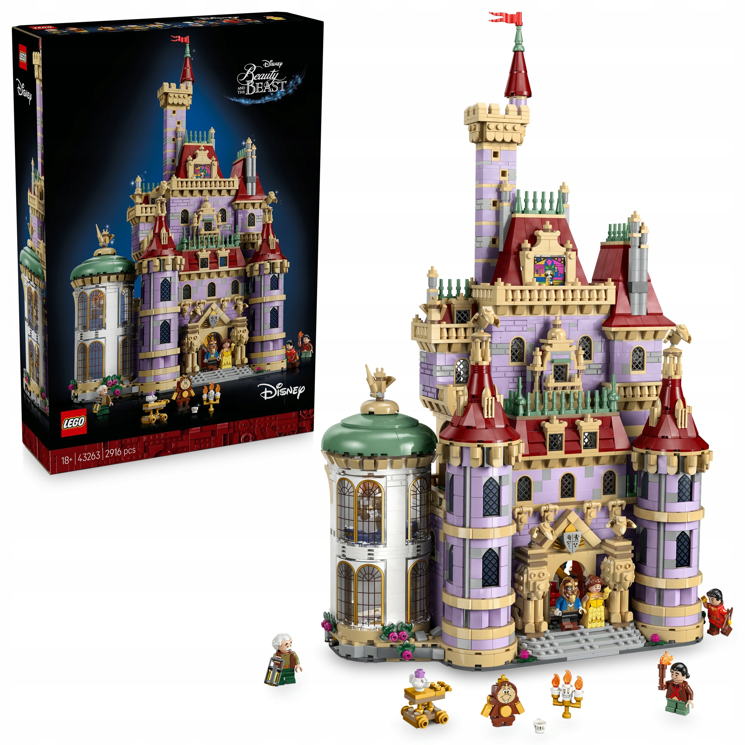 Lego 43263 Disney Zámek z Krásky a zvířete Zámek Lego Princezny