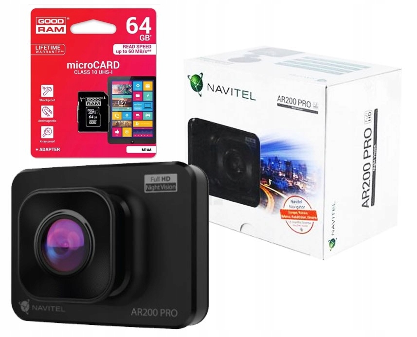 

Rejestrator Kamera Navitel AR200 Pro Nv+karta