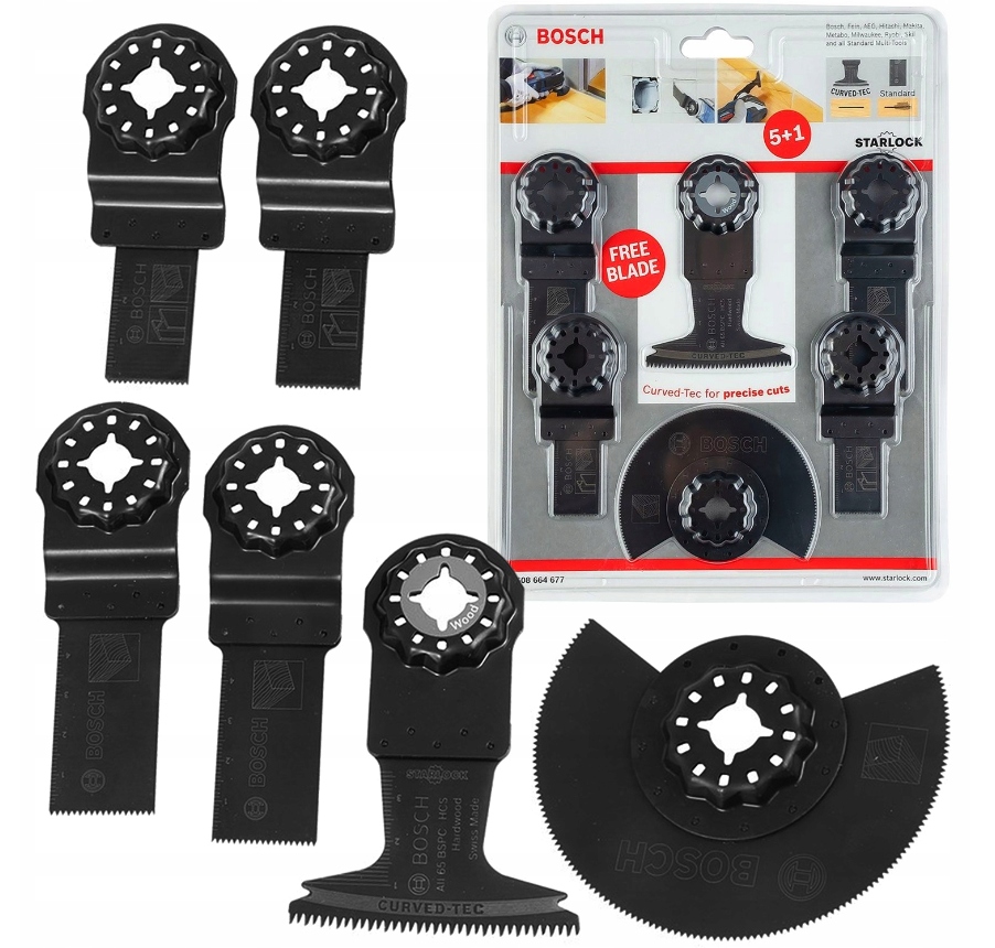 

Bosch Zestaw ostrzy wielofunkcyjnych Starlock 6szt