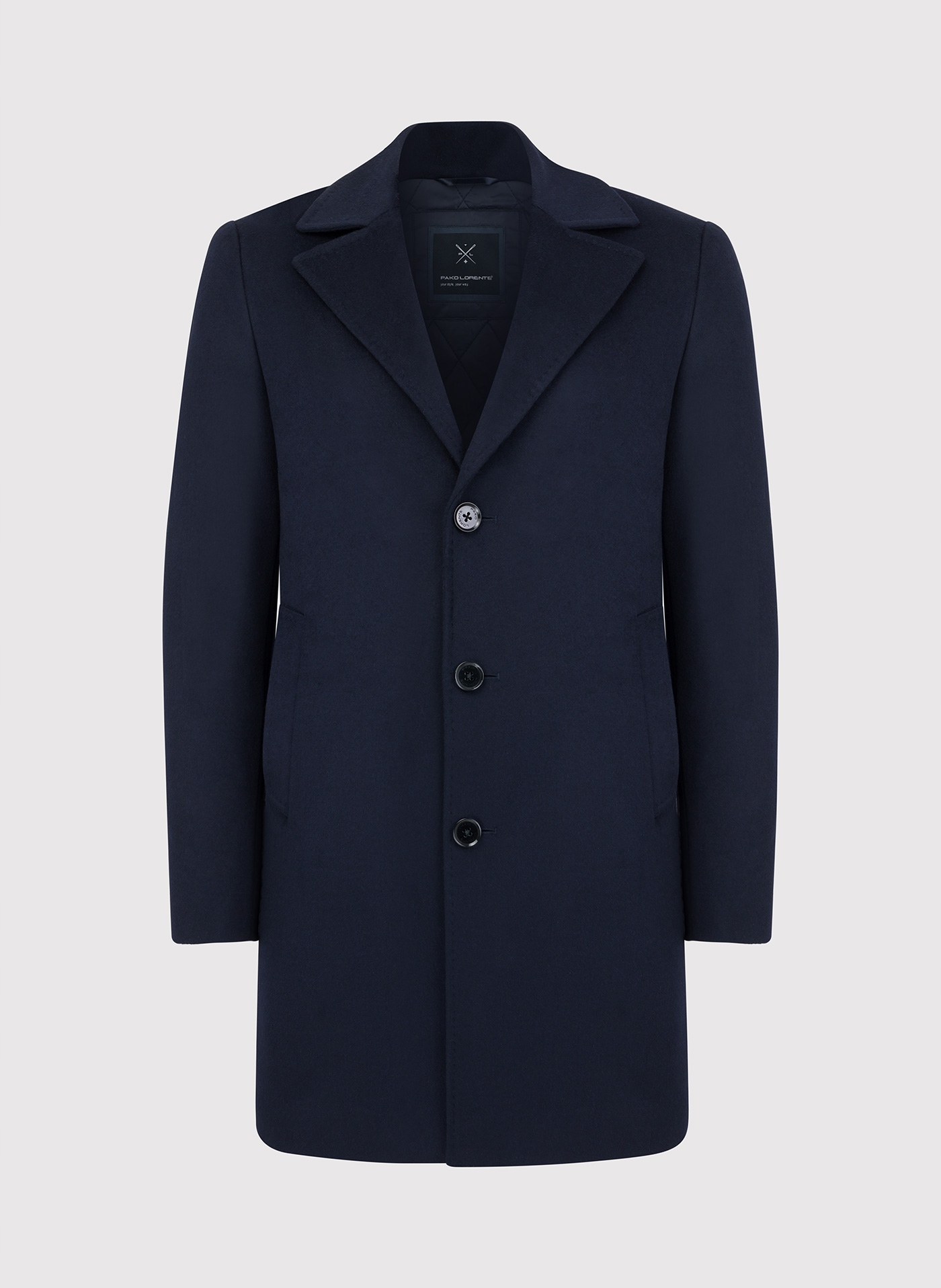 Granatowy płaszcz męski PAKO LORENTE 58 Rozmiar 58