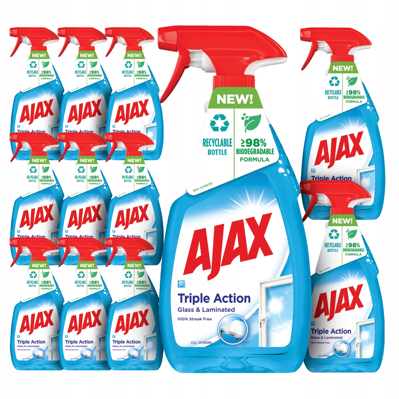 

Ajax Triple Action płyn do szyb spray 12x500ml