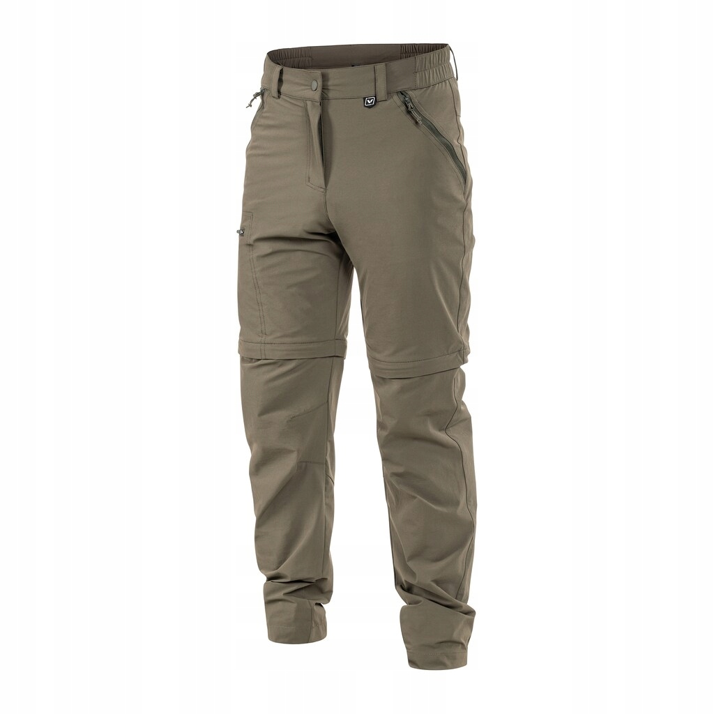 Pánské turistické trekové kalhoty 2v1 Viking Rocklyn Khaki XL