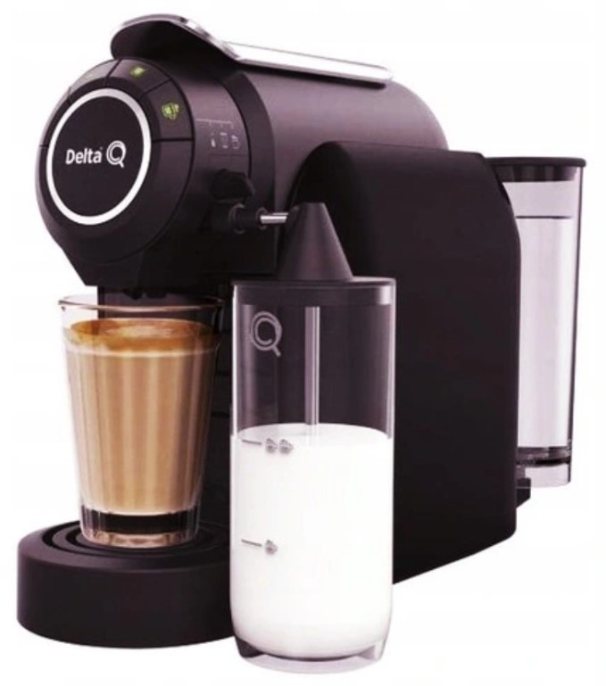 Kávovar na kapsule Delta Q MILK Evolution s napeňovačom 19 bar čierny