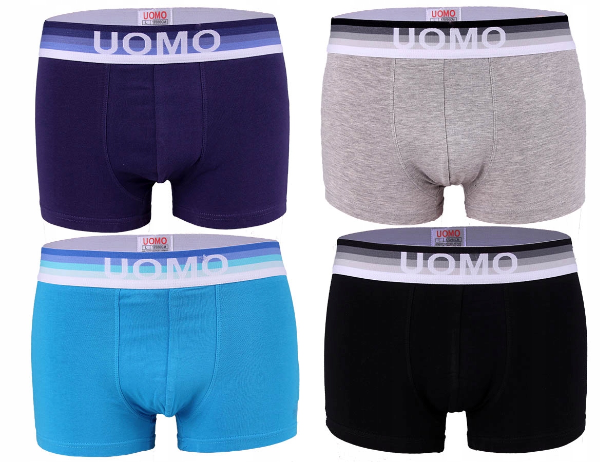 

Bokserki Męskie Bawełniane Uomo 4-PAK r. 4XL