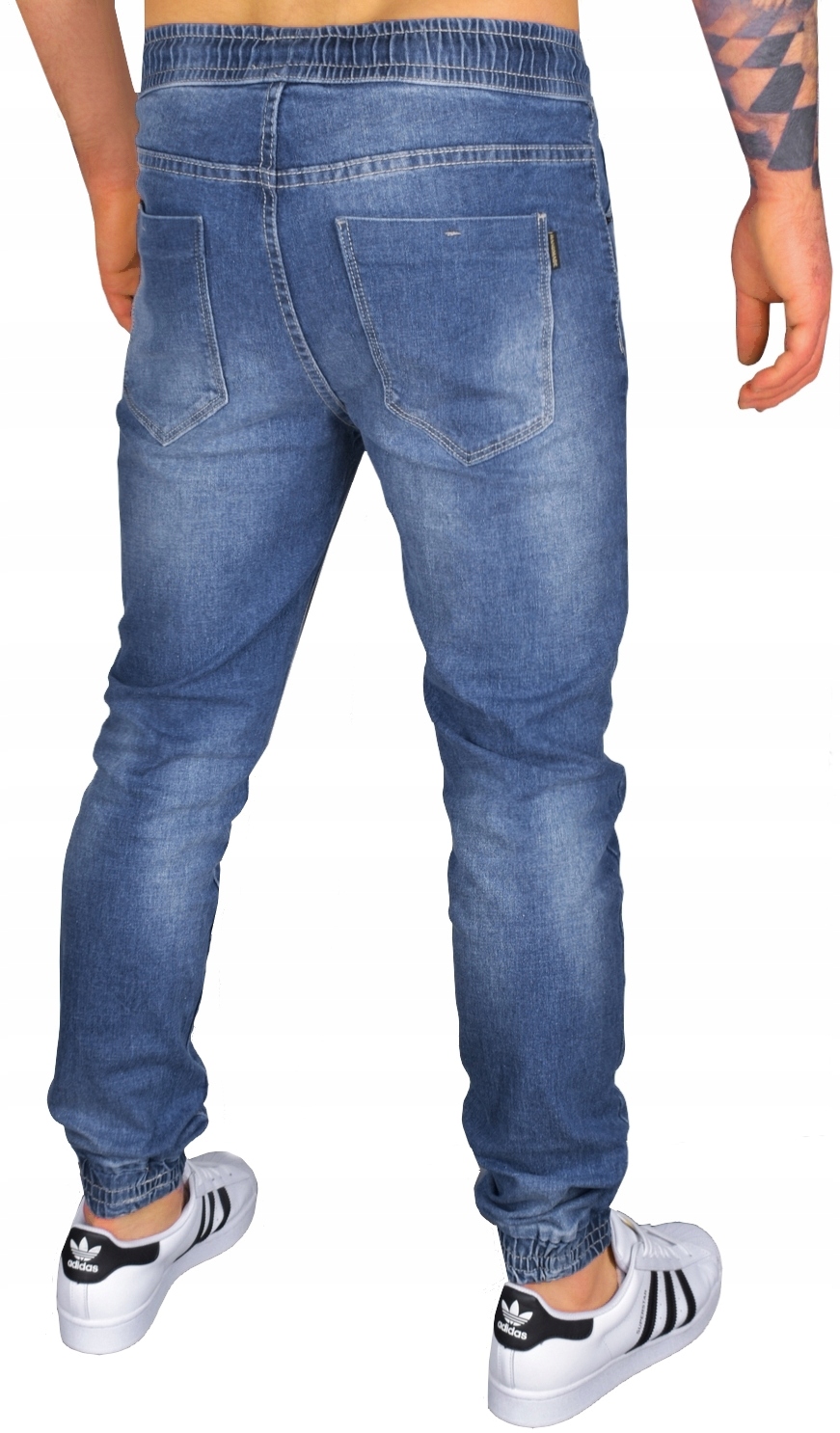 MĘSKIE SPODNIE JOGGERY JEANSY BOJÓWKI ELASTYCZNE JAKOŚĆ Rozmiar M