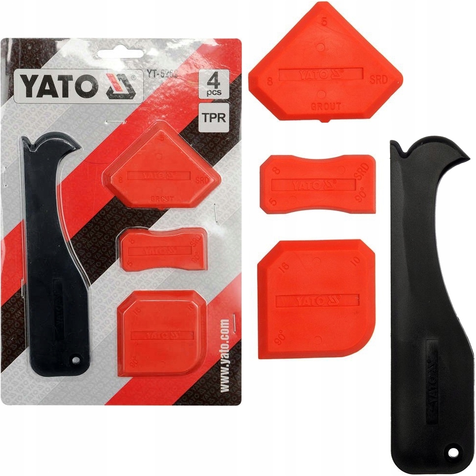 Yato Szpachelki do silikonu z obcinakiem 3 szt YT-5262